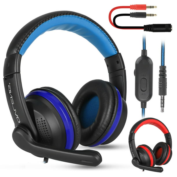 Eummit Headset Gaming Headset,3.5mm Wired HD Voice Headphones with Microphone for PC/PS3/For PS4/for Xbox 360/for Xbox ONE Game Consoles 